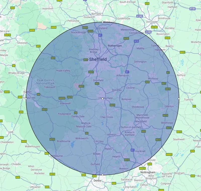 Our clearance coverage area